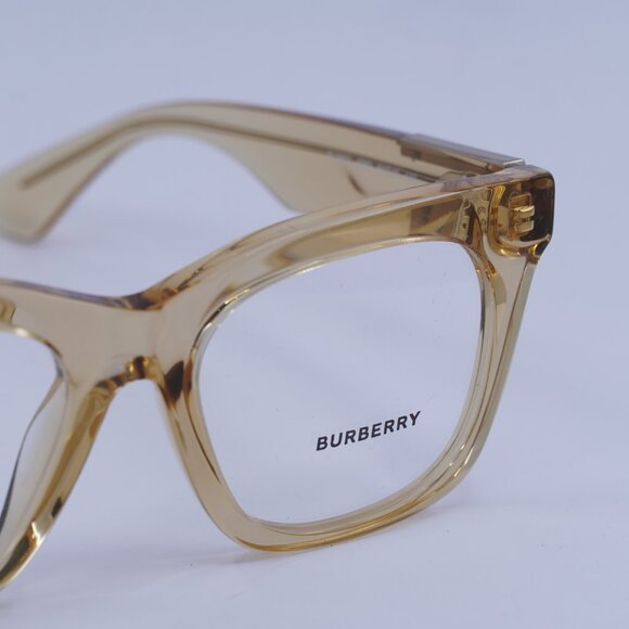 Burberry BE2407 4063 Eyeglasses Transparent Brown 51mm Square Frame - Picture 5 of 9
